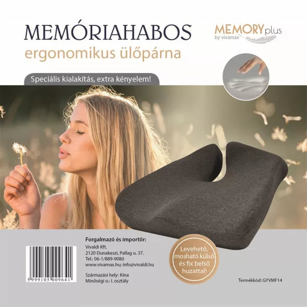 Vivamax Memóriahabos ergonomikus ülőpárna