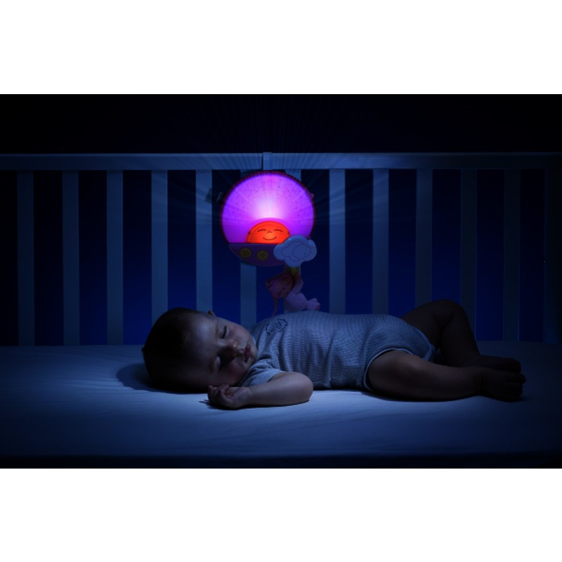 Chicco Naplemente - Napfelkelte projektor - rózsaszín kiságyra akasztható