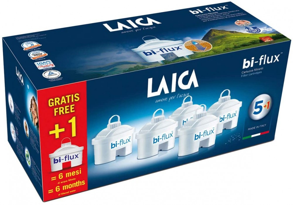 Laica Univerzális Bi-Flux 5 db+1 db ajándék vízszűrőbetét (összesen 6 db)